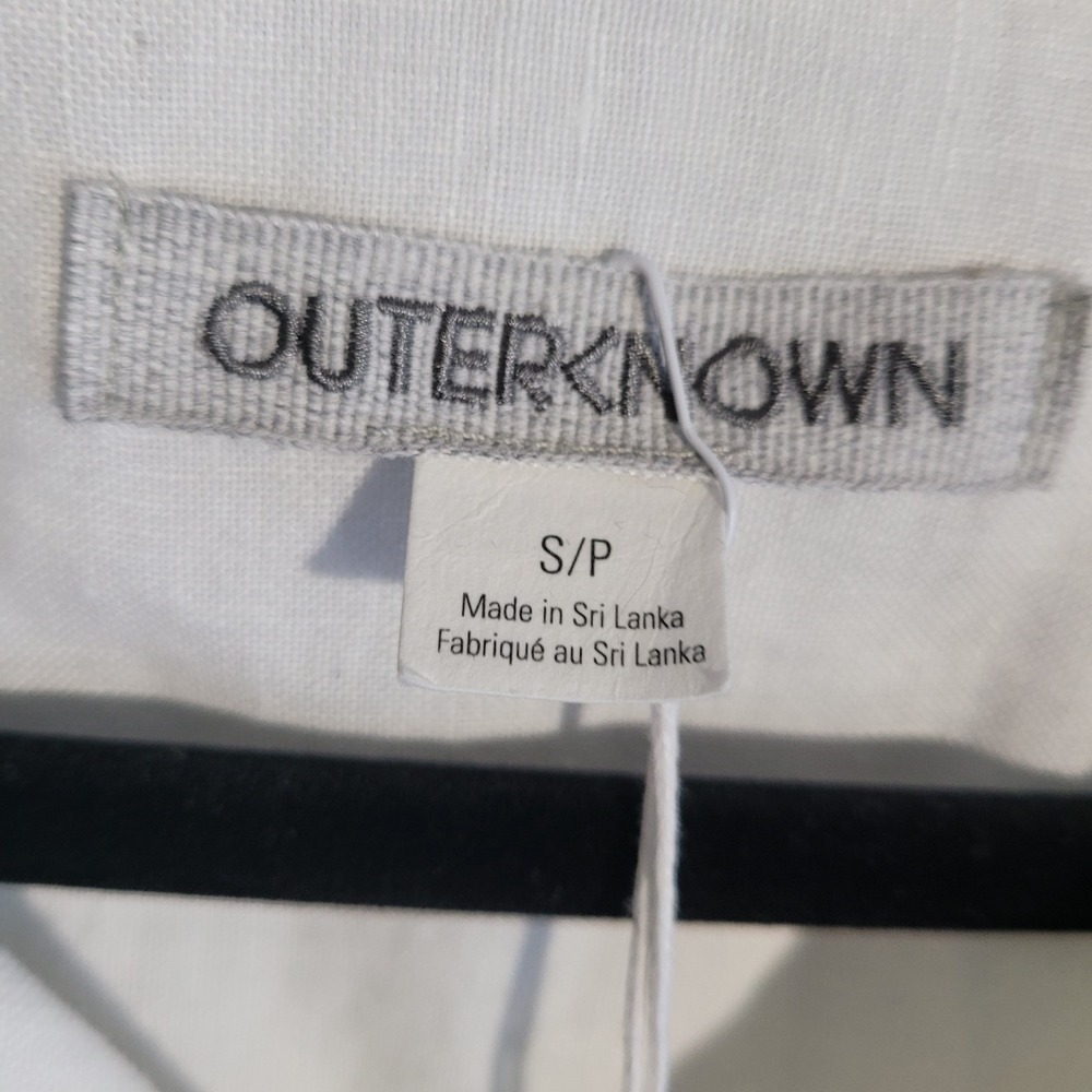 OuterKnown Baird McNutt Irish 100% Linen Button Down Short Sleeve Shirt Sm White - Picture 3 of 9